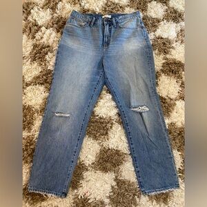 Madewell perfect vintage distressed jeans 32